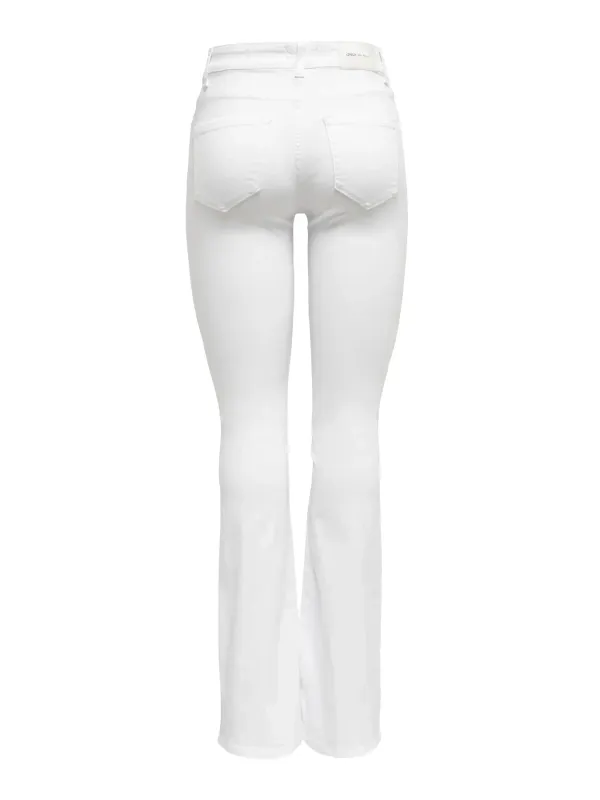 Only Blush Flared Jeans Hvit 32
