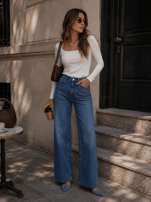 Hovedbilde Vero Moda Vmtessa High Waist Wide Jeans 32 Medium ...