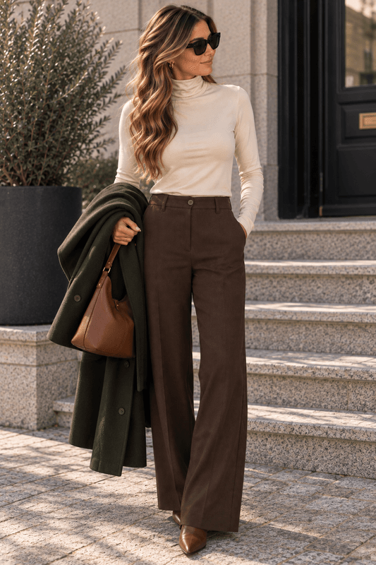Freequent Fqreno Dressbukse Brun 30