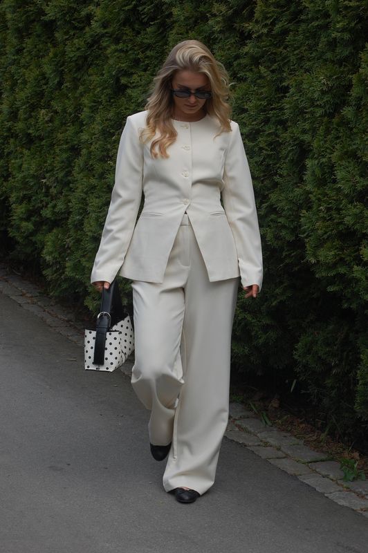 Vero Moda Vmbecca Dressbukse Offwhite