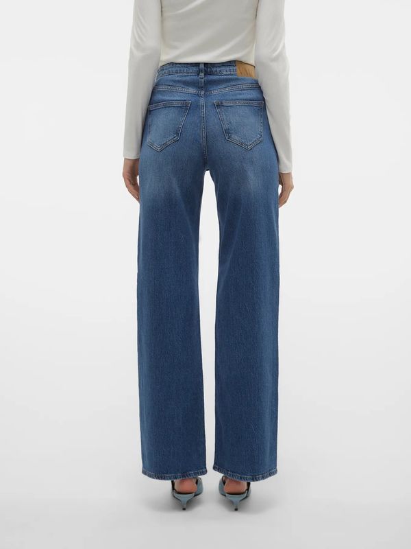 Vero Moda Vmtessa High Waist Wide Jeans 32 Light Blue