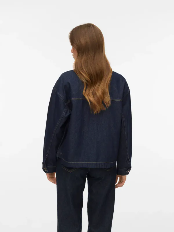 Vero Moda Vmjamie Denim Shacket Dk.Blue 