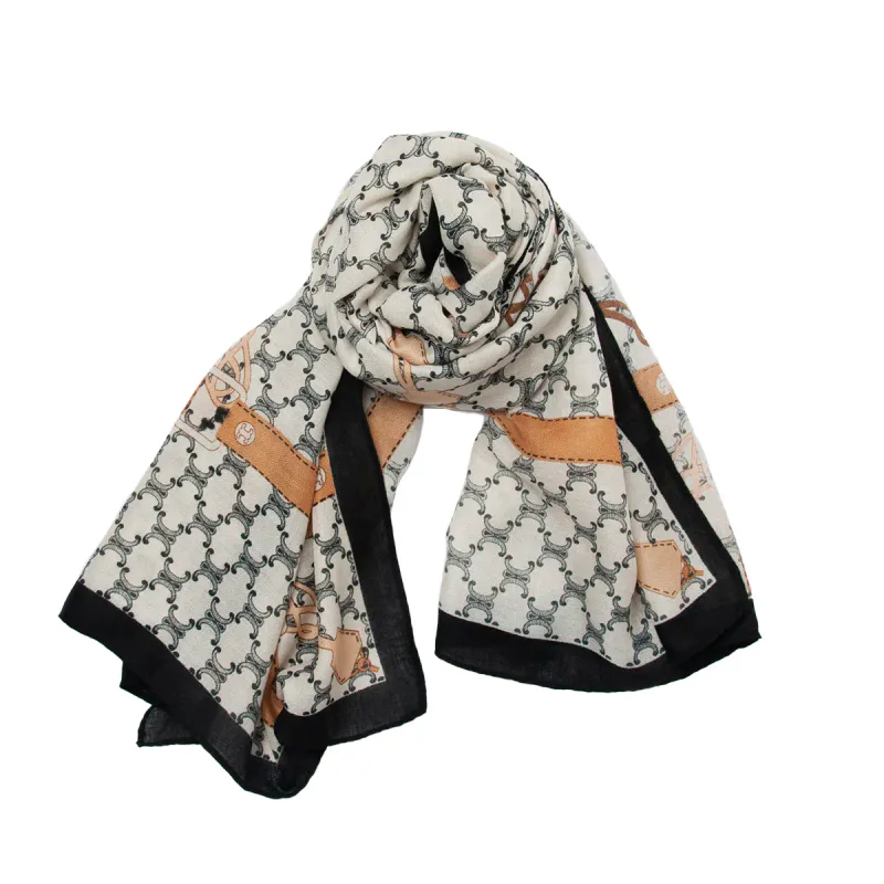 Grace Mønstret Skjerf