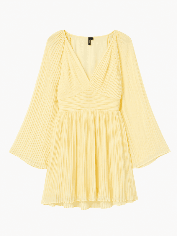 Vero Moda Vmdora Kort Plissékjole Gul