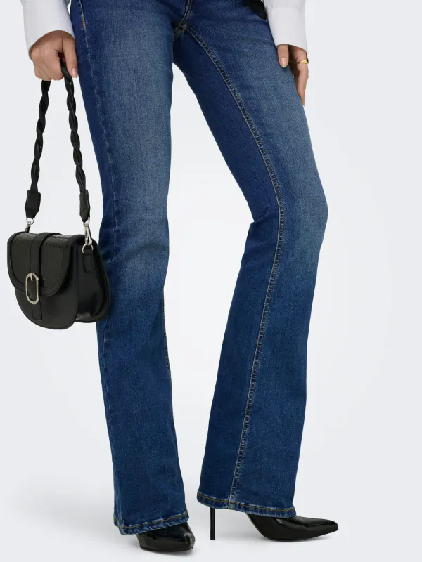 Only Onlblush Low Waist Flared Jeans Medium Blå 30