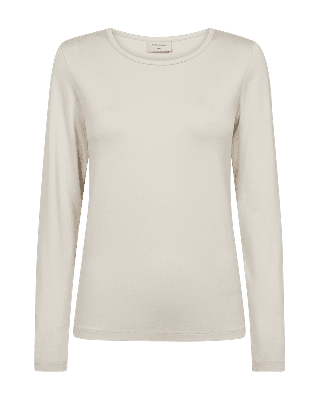 Freequent Fqliana Langermet Basic Topp Moonbeam