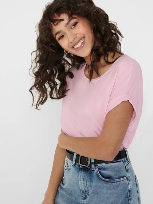 Hovedbilde Onlmoster O-Neck T-skjorte Rosa