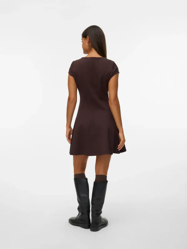 Vero Moda Vmjazlyn Kort Kjole Brun