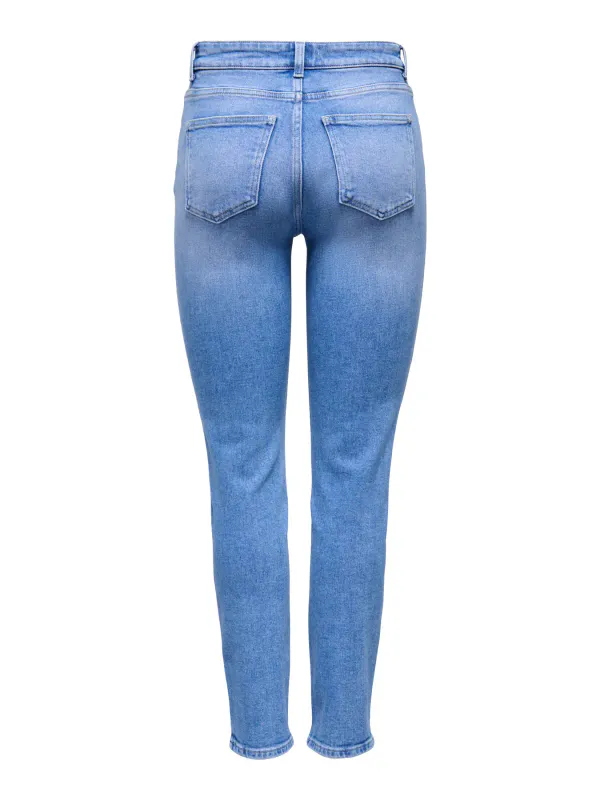 Only Onlemily High Waist Straight Jeans 32 Special Bright Blue Denim