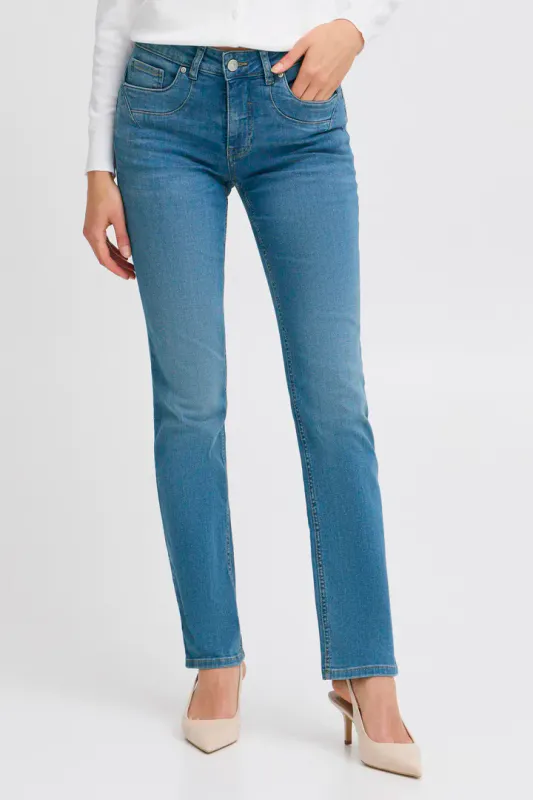Frover Tessa Jeans Straight Lt.Blue