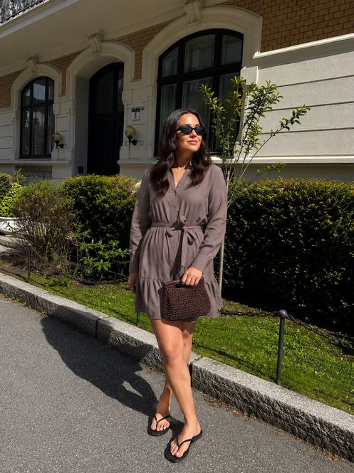 Hovedbilde Vero Moda Vmlina Kort Kjole Sand