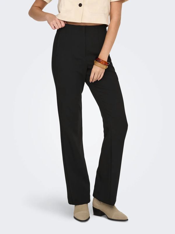 Only Onlraven High Waist Flare 32 Bukse Sort