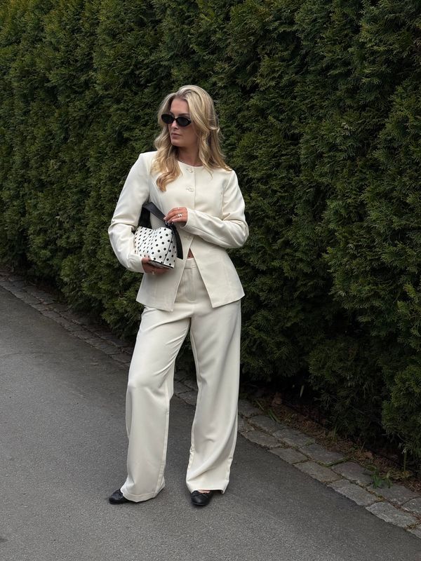 Vero Moda Vmbecca Innsvingt Blazer Offwhite