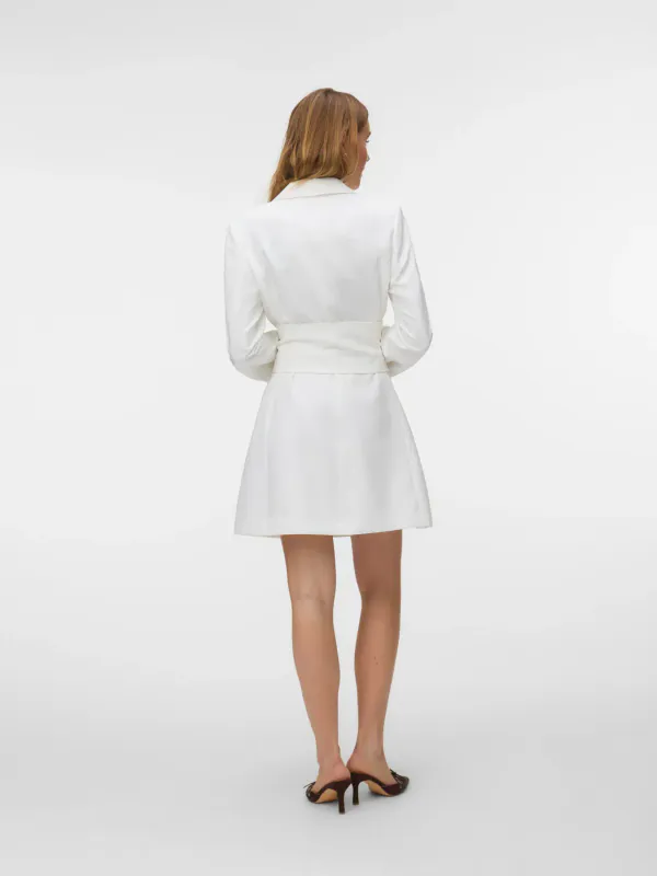 Vero Moda Vmbecca Blazerkjole med Belte Hvit