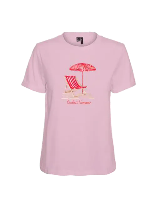 Hovedbilde Vero Moda Vmsiane Francis T-Skjorte Rosa