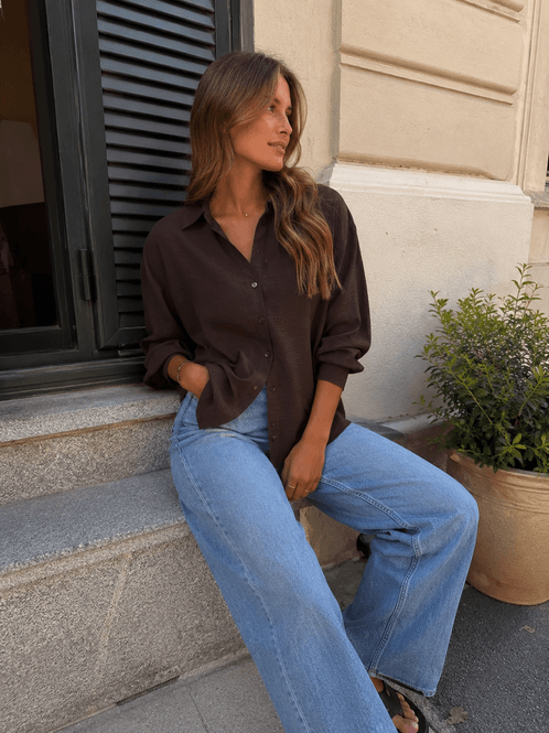 Hovedbilde Vero Moda Vmmelaney Skjorte Brun