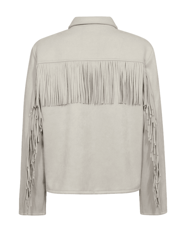 Fqduwa Jacket Moonbeam Faux Suede