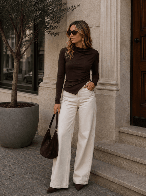 Hovedbilde Vero Moda Vmmille Topp Brun