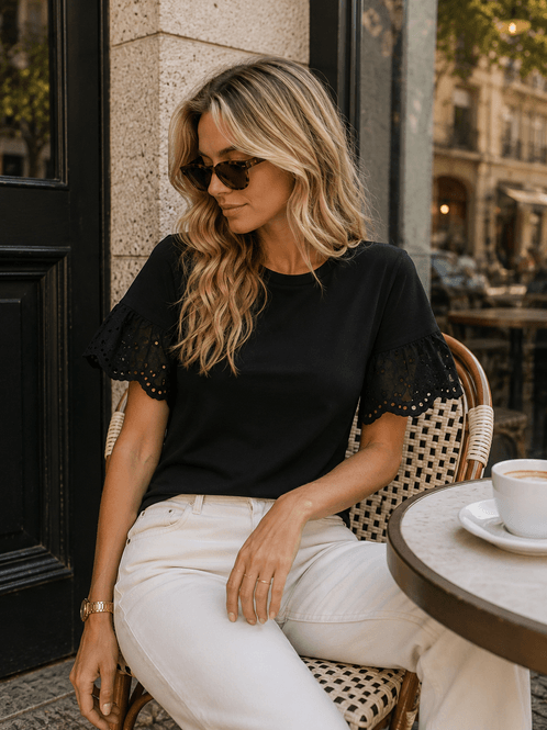 Hovedbilde Vila Visummer Blonde T-skjorte Svart
