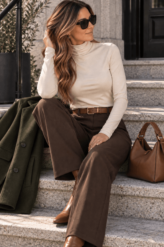 Freequent Fqreno Dressbukse Brun 32