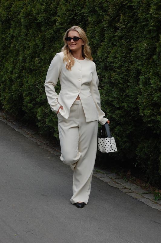Vero Moda Vmbecca Innsvingt Blazer Offwhite